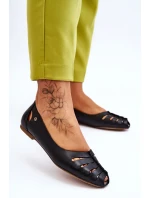 Pohodlné kožené dámské baleríny Černe Luka Pohodlné kožené dámské baleríny Černe Luka