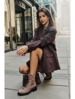 ZDobené Botky Worker Dámské Zateplené D&A MR880-017 Taupe