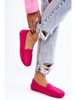Dámské Semišové Mokasíny Fuchsie Morreno