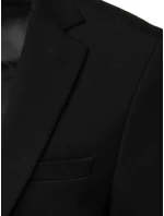 Pánské jednořadové sako černé FashionStreet MX0631 Pánské jednořadové sako černé FashionStreet MX0631