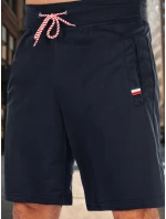 Pánské tmavě modré teplákové šortky FashionStreet SX2483