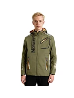 Geographical Norway Softshellová bunda Royaute DB 068 M WY1996H/GN-Kaki / Orange pánské
