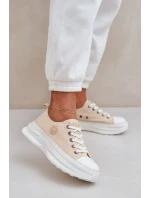 Dámské tenisky na masivní podešvi Big Star – béžové