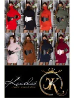 Módní přiléhavé šaty s maskou K7835 - Koucla