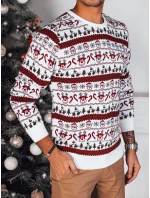 Pánský vánoční svetr bílý FashionStreet WX2160