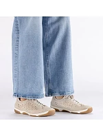 Dámská ažurová pohodlná béžová obuv Rieker 55960-60