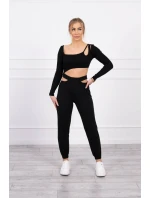 Souprava s halenkou černá Souprava s halenkou černá