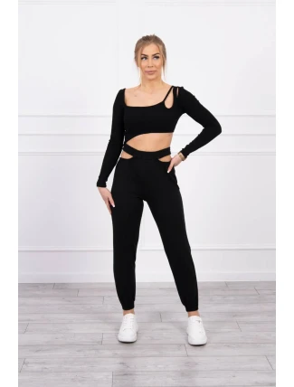 Souprava s halenkou černá Souprava s halenkou černá