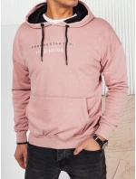 FashionStreet pánská růžová mikina s potiskem BX5719