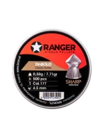 4,5 mm RANGER Diabolo Classic Sharp Grooved Spitzer 500 kuliček 0,50 g