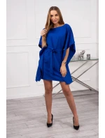 Nadměrné chrpově modré netopýří šaty