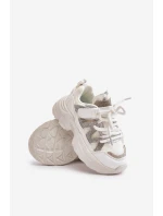 Dětské tenisky se zirkony bílé Rianalla