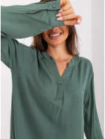 Halenka D73792M11081A khaki barva Halenka D73792M11081A khaki barva