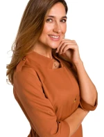 S189 Červené blejzrové šaty