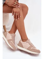 Dámské kožené tenisky Big Star HI-POLY SYSTEM – nude Dámské kožené tenisky Big Star HI-POLY SYSTEM – nude