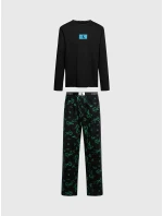 Pánské pyžamo 000NM2526E I2R černé s potiskem - Calvin Klein