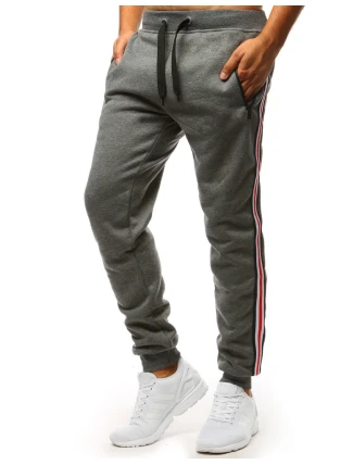 Pánské antracitové tepláky FashionStreet UX3623 Pánské antracitové tepláky FashionStreet UX3623