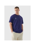 Oversize hladké unisex tričko 4F 4FRAW24TTSHU2672-31S