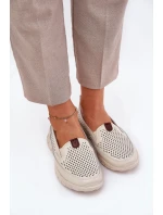 Prodyšné Baletky Z Přírodní Kůže Vinceza 95336 Béžové