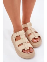 Dámské Sandály Na Platformě Béžové Nitavelia Dámské Sandály Na Platformě Béžové Nitavelia