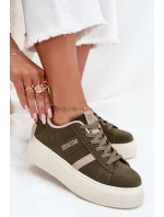 Dámské Tenisky Na Platformě Big Star SS274349 Zelené