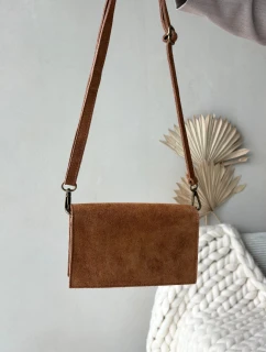 Kabelka z přírodního semiše Camel Mirine