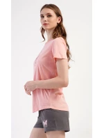 Dámské pyžamo šortky Motýlci Dámské pyžamo šortky Motýlci