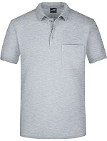 Daiber JN 922 Piqué polo s náprsní kapsou 02.0922 grey heather Daiber JN 922 Piqué polo s náprsní kapsou 02.0922 grey heather
