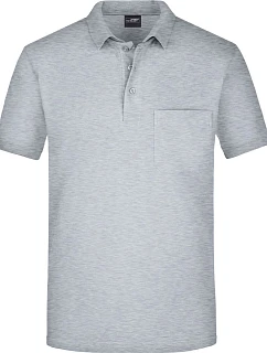 Daiber JN 922 Piqué polo s náprsní kapsou 02.0922 grey heather