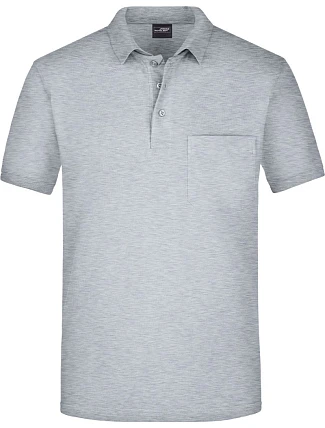 Daiber JN 922 Piqué polo s náprsní kapsou 02.0922 grey heather Daiber JN 922 Piqué polo s náprsní kapsou 02.0922 grey heather