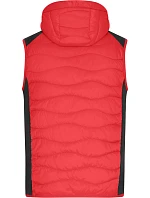 Daiber JN 1328 Pánská strečová fleecová vesta 02.1328 red/black