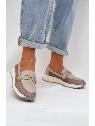 Dámské Kožené Mokasíny D&A TW210 Šedé