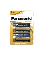 Baterie LR20 D PANASONIC blistr 2 kusy