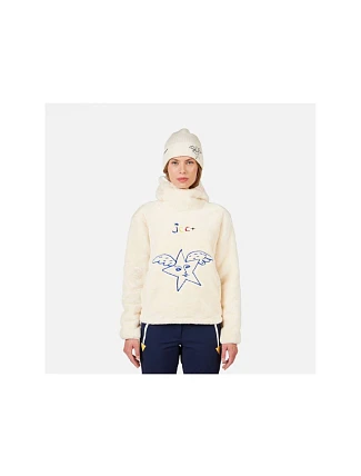 Dámská mikina ROSSIGNOL W JCC VALDIZ FLEECE, bílá, dámská Dámská mikina ROSSIGNOL W JCC VALDIZ FLEECE, bílá, dámská