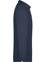 Daiber JN 22 Piqué polo s dlouhým rukávem z těžké bavlny 02.0022 navy