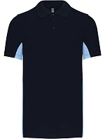 Kariban K 232 2-barevné piqué polo "Flag" 20.K232 navy/sky