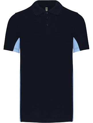 Kariban K 232 2-barevné piqué polo "Flag" 20.K232 navy/sky