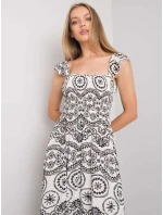 Šaty DHJ SK 13572.09P bílé a černé