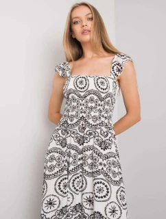 Šaty DHJ SK 13572.09P bílé a černé