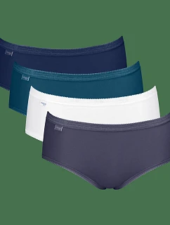 sloggi Basic+ Midi C4P - White / Blue - SLOGGI White / Blue - SLOGGI