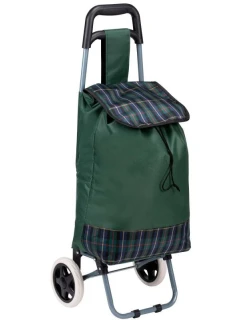 NÁKUPNÍ VOZÍK NA KOLEČKÁCH S RÁMEM 31L ZELENÝ