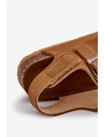 Dětské sandálky na korkové platformě se suchým zipem Camel Rorria