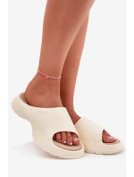 Dámské Pěnové Sandály Big Star RR274A579 Béžové