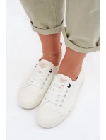 Dámské tenisky z eko kůže Big Star TT274023 Bílé