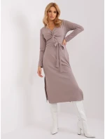 LK SK 509456 šaty.99 tmavě lila