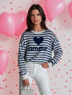 Dámský svetr NOVES modrý FashionStreet MY2321