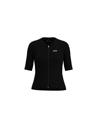 Cyklistické tričko POC W's Raceday S/S Jersey, černé