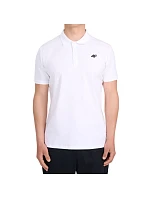 Pánské polo tričko 4F M0770 bílé 4FWMM00TPTSM0770 10S Pánské polo tričko 4F M0770 bílé 4FWMM00TPTSM0770 10S