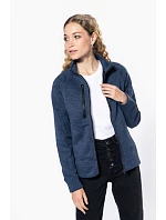 Kariban K 9107 Dámská melanžová pletená fleecová bunda 20.9107 dark khaki melange Kariban K 9107 Dámská melanžová pletená fleecová bunda 20.9107 dark khaki melange