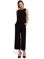 S257 Halenka bez rukávů - černá S257 Halenka bez rukávů - černá